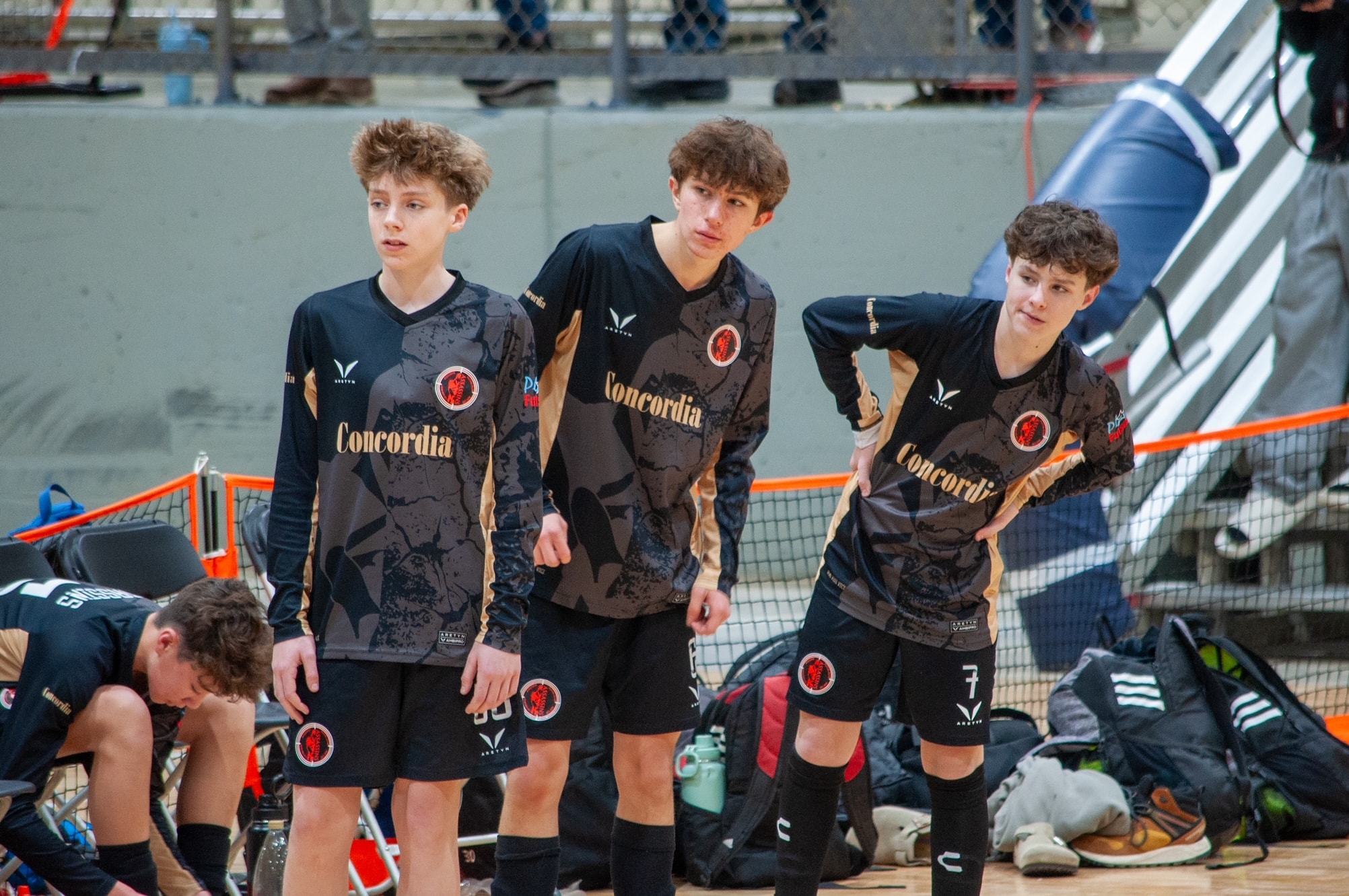 Assassins players in Concordia kit